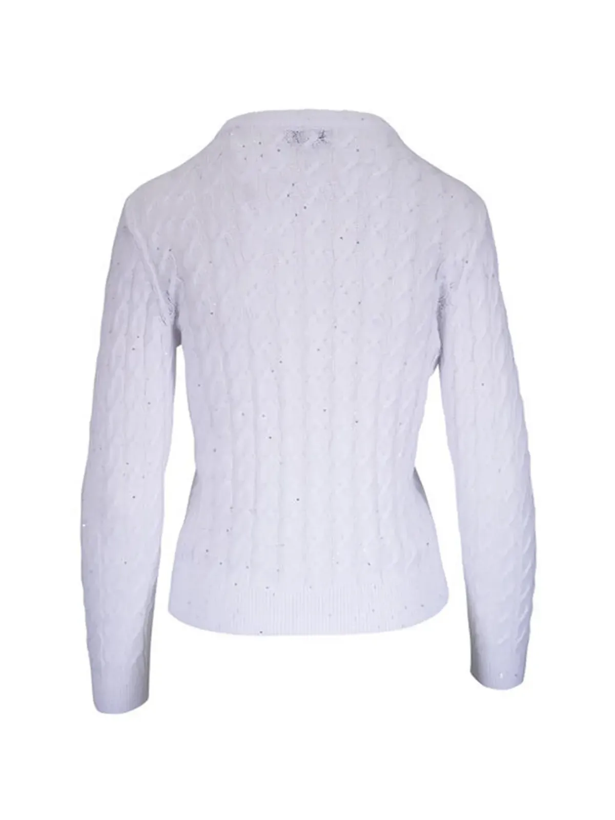 Kinross Cashmere ケーブル編み装飾トップス - 画像2