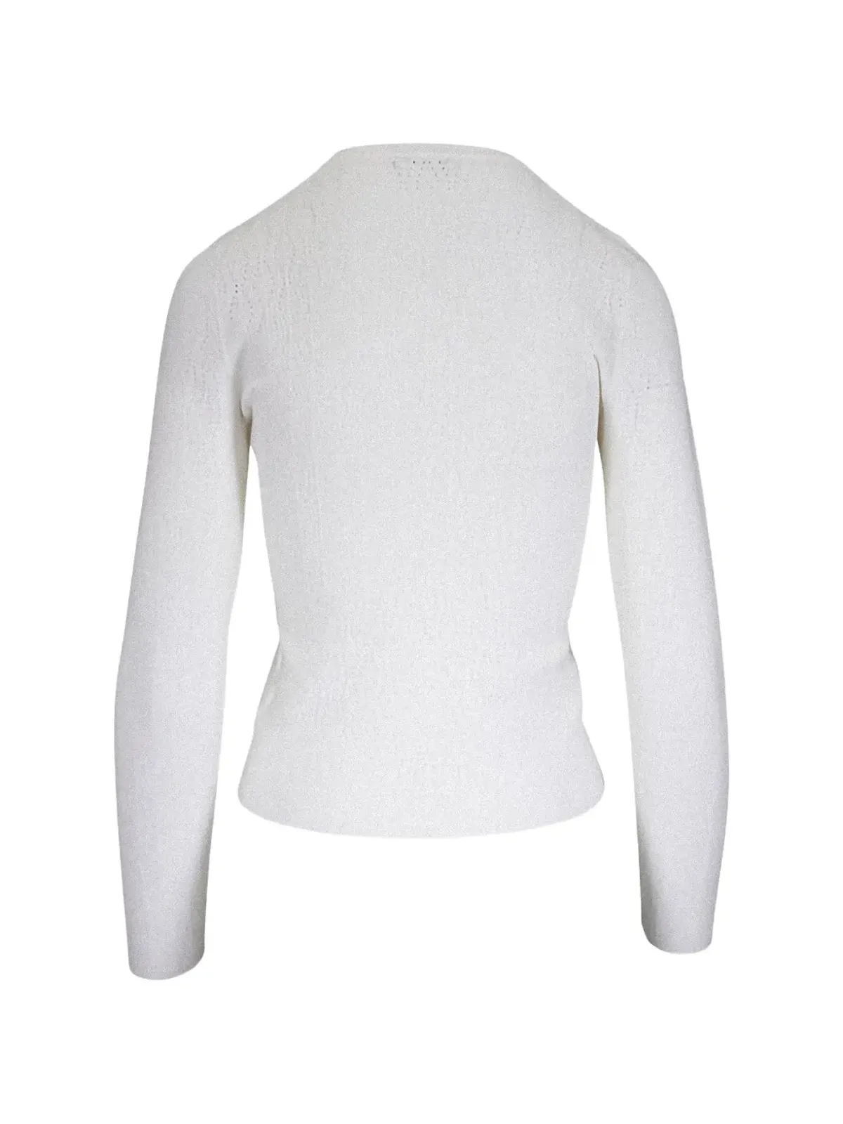Kinross Cashmere オープンワーク Vネック カーディガン - 画像2