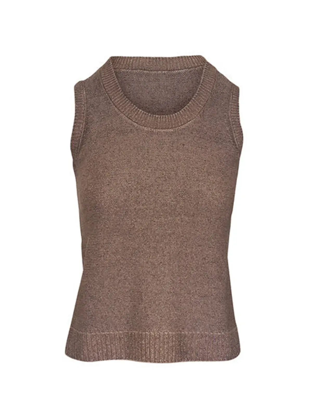 Kinross Cashmere リュレックス入り編みタンクトップ - 画像1