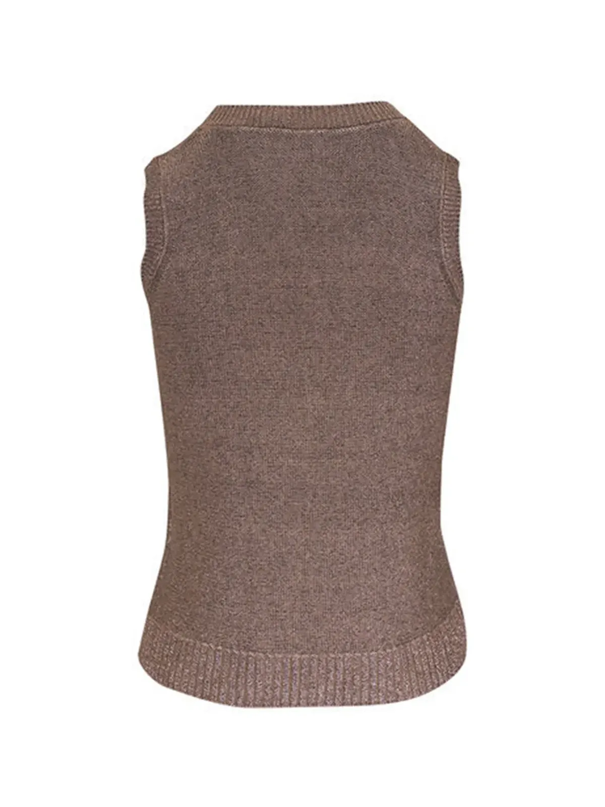 Kinross Cashmere リュレックス入り編みタンクトップ - 画像2