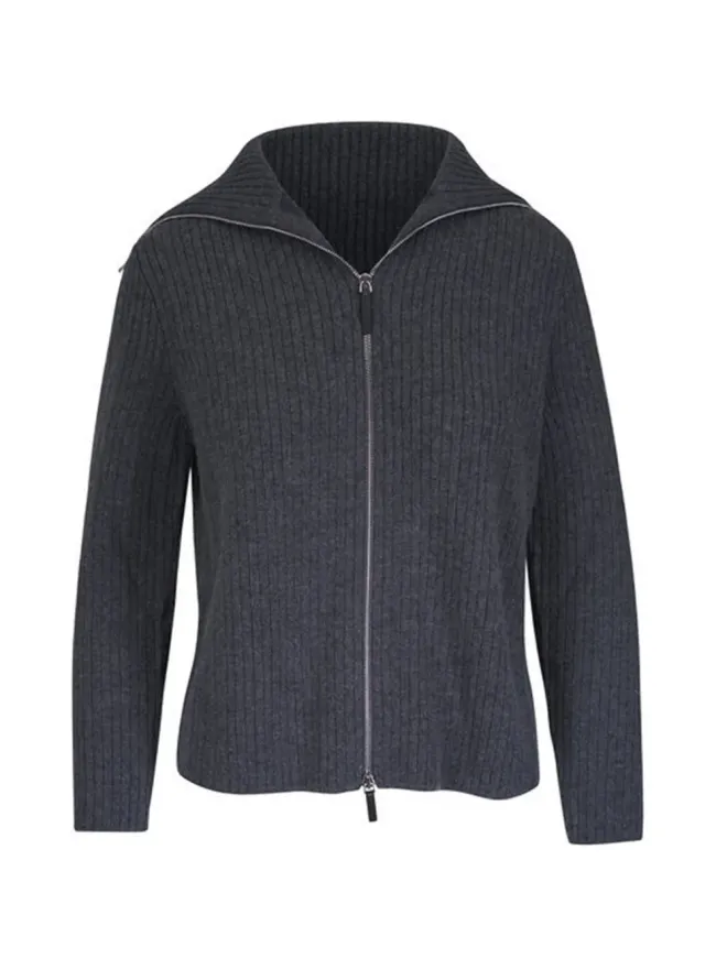 Lafayette 148 Lafayette 148 リブ編みジップカーディガンの商品画像