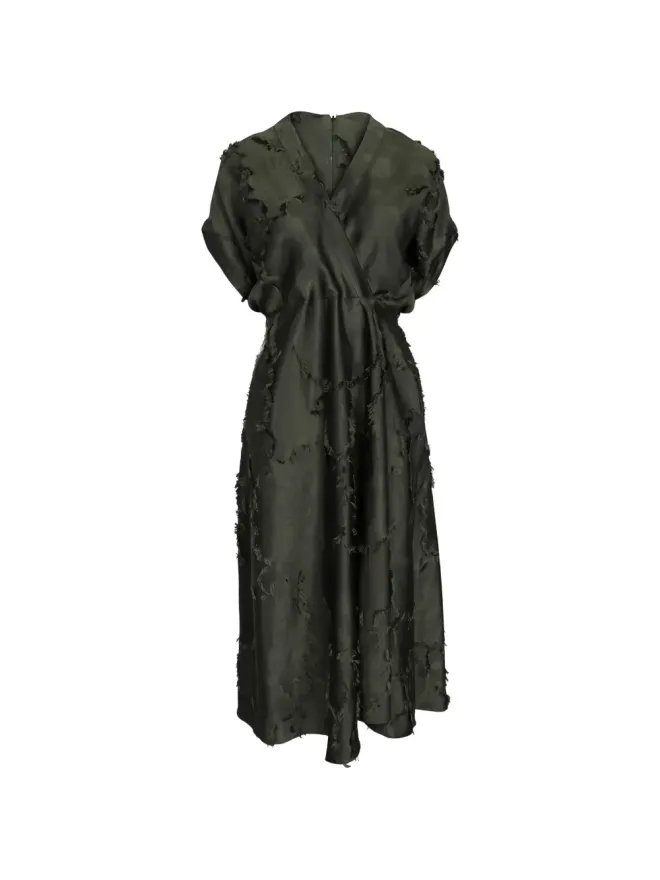 Zero + Maria Cornejo Zero + Maria Cornejo Aki V-neck ミディドレスの商品画像