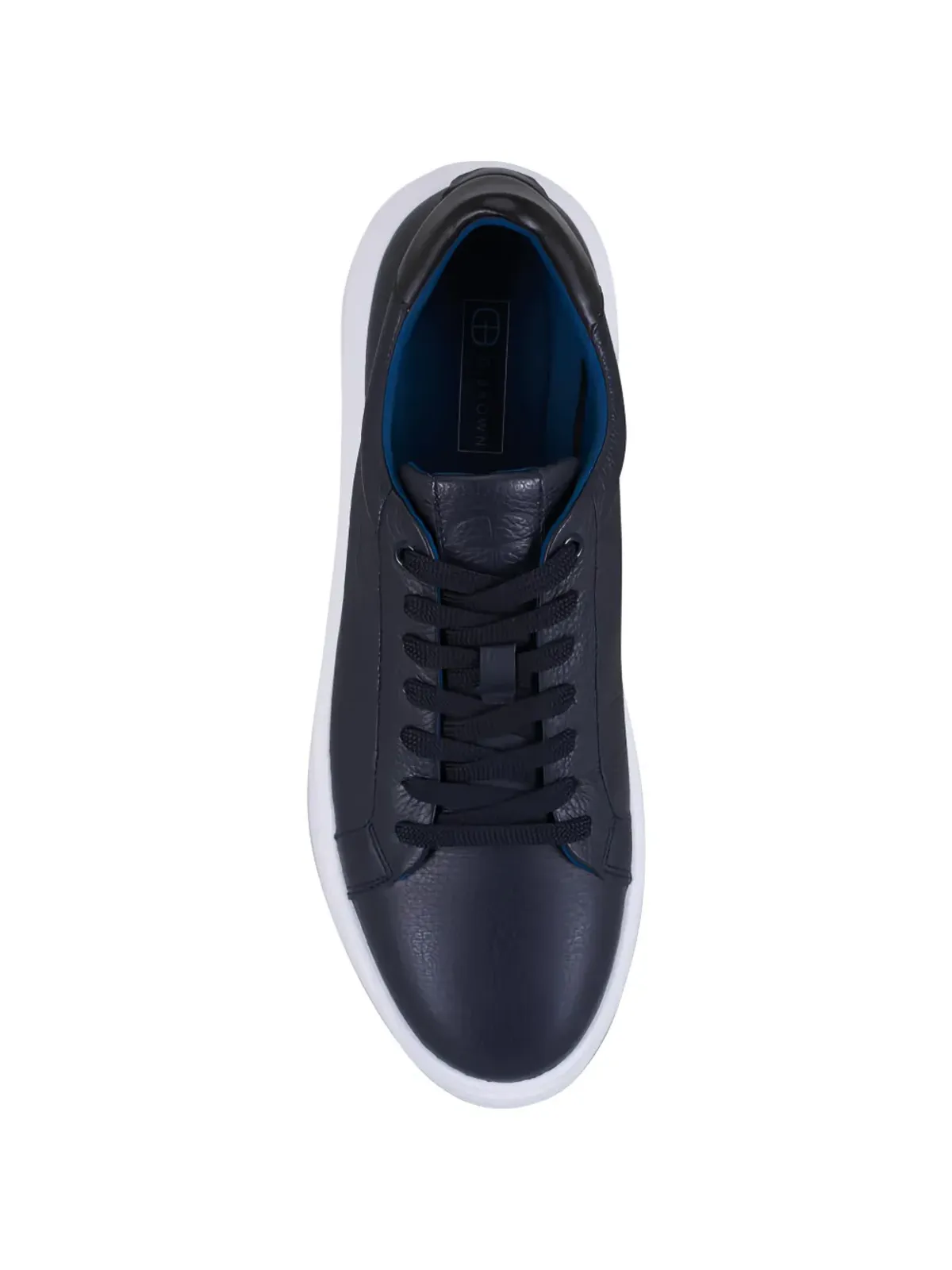 G. Brown Shoes レザー スニーカー ブルー - 画像2