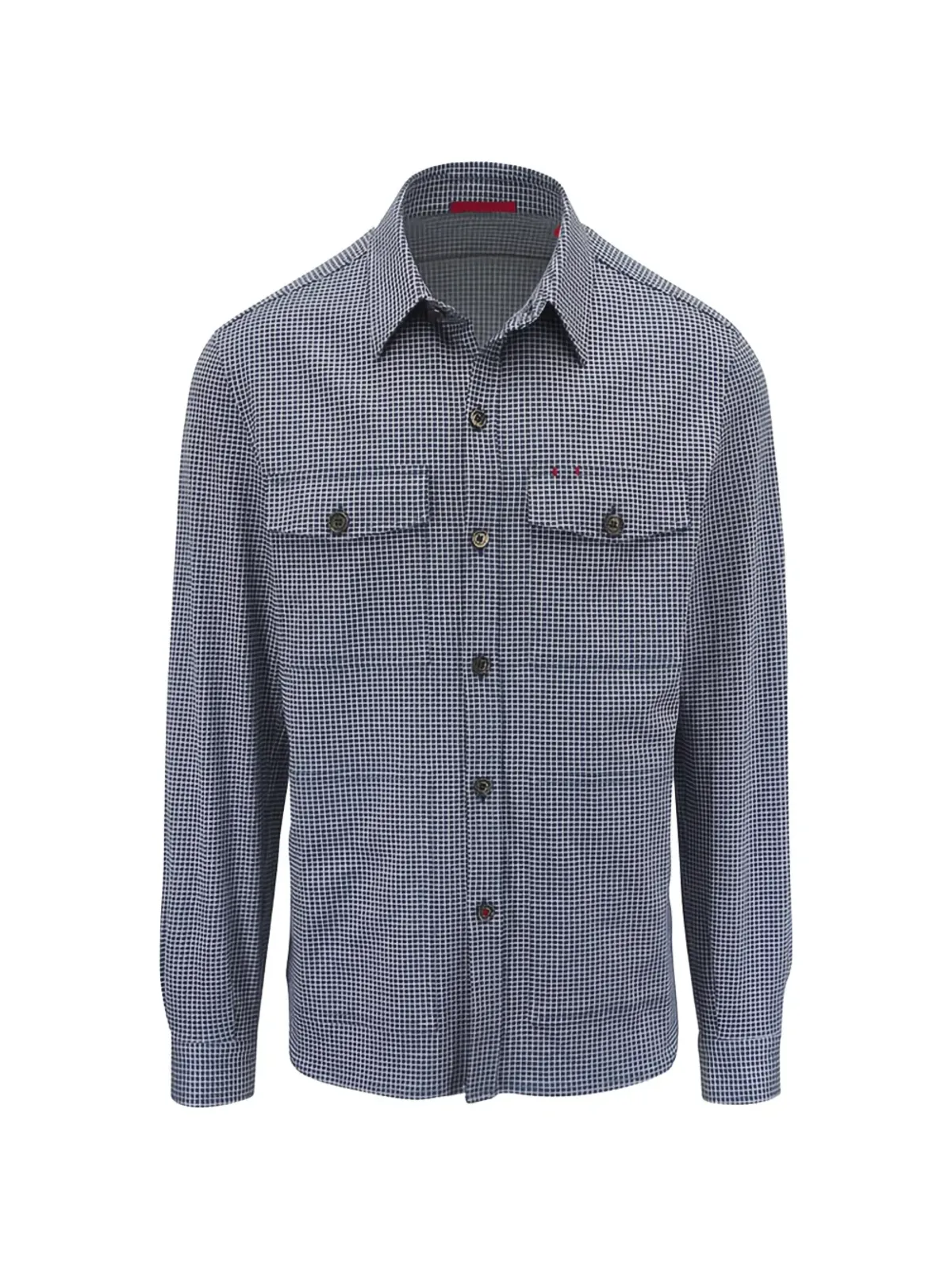 Isaia ボタンダウン ポケット オーバーシャツ - 画像1