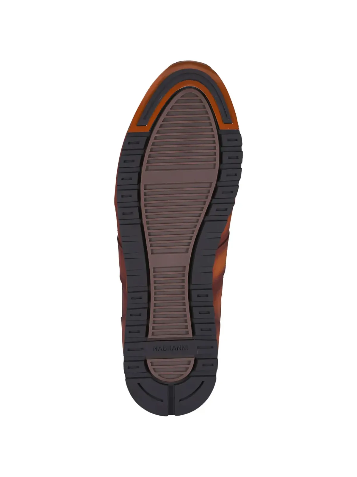 Magnanni ブラウンパネルドレザースニーカー - 画像3