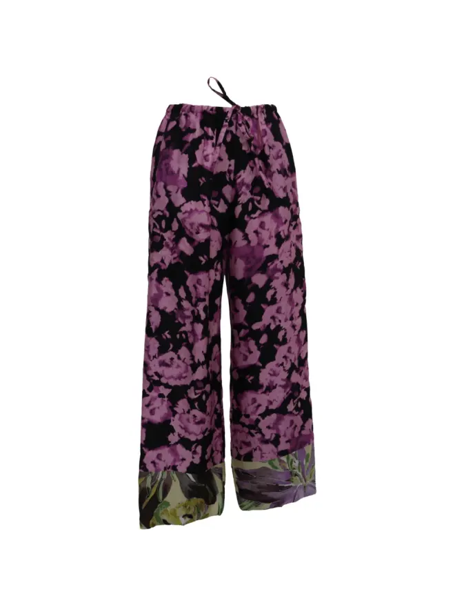 Dries Van Noten Pre-Owned Dries Van Noten Pre-Owned Puvis floral-print straight-leg trousersの商品画像