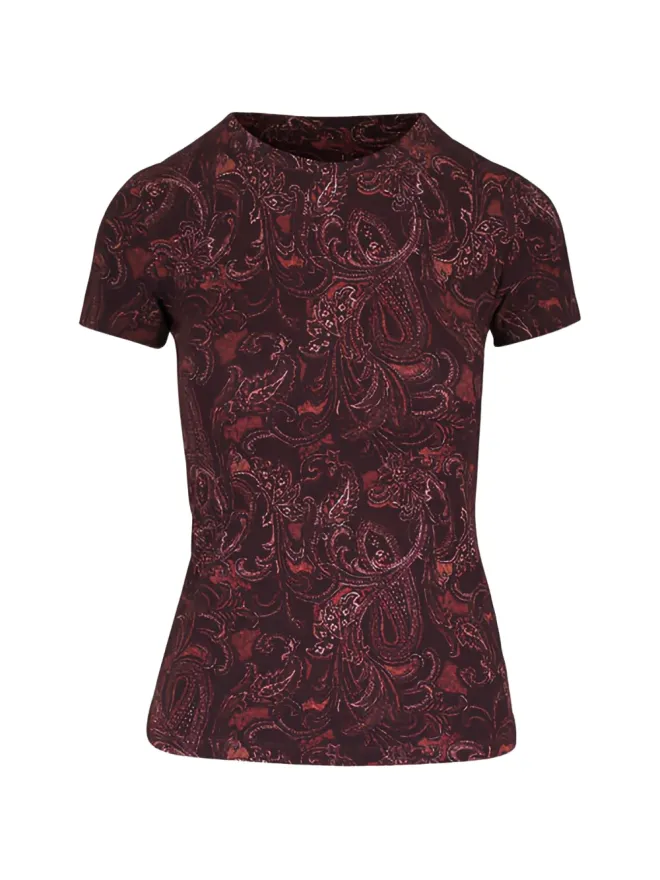 L'AGENCE L'Agence ペイズリーパターンTシャツの商品画像