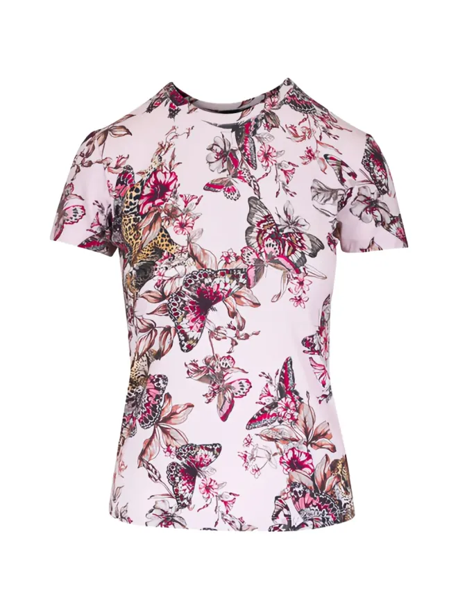 L'AGENCE L'Agence Ressi floral-print T-shirt - Pinkの商品画像