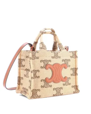 Celine Vintage カバス・タイ Triomphe ジャカード ラフィア トートバッグ - サムネイル1