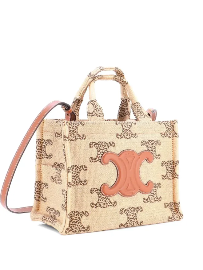 Celine Pre-Owned Celine Vintage カバス・タイ Triomphe ジャカード ラフィア トートバッグの商品画像