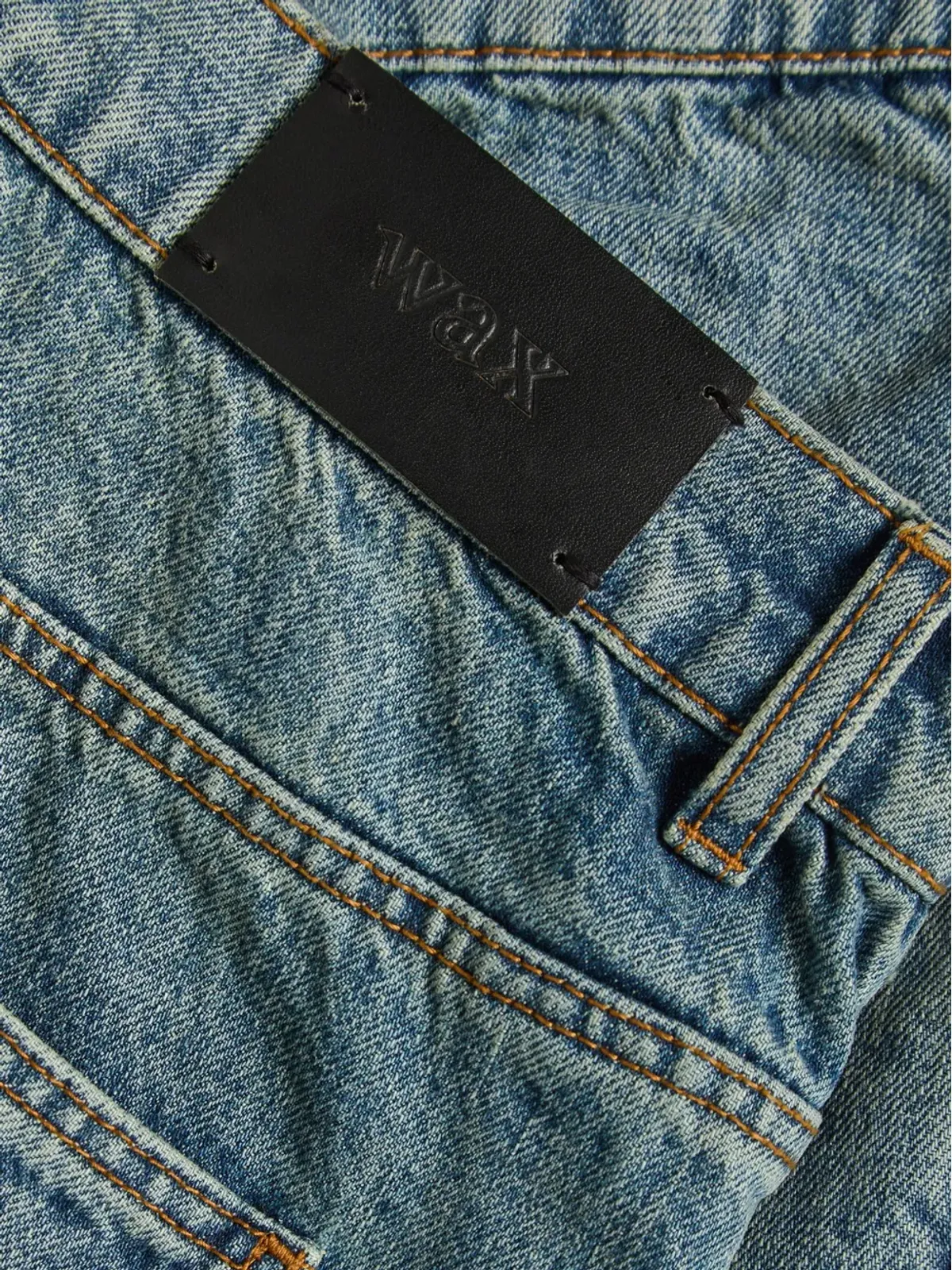 Wax London ロゴパッチデニムジーンズ - 画像2