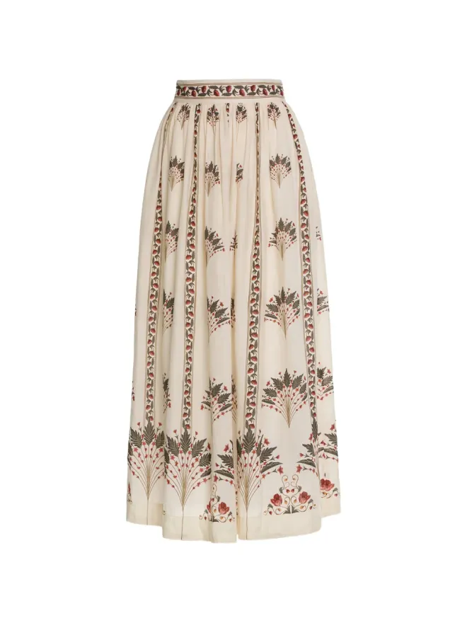 Agua by Agua Bendita Agua By Agua Bendita Tangelo Andes floral-print maxi skirtの商品画像