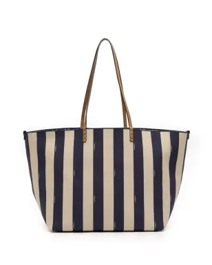 Fendi Pre-Owned Zuccaキャンバス Pequinストライプ リバーシブル ロール トートバッグ - サムネイル1