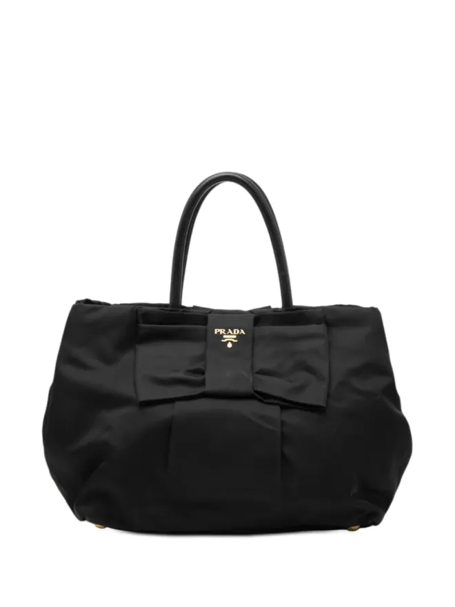 Prada Pre-Owned Prada Pre-Owned テソット Fiocco Bow トートバッグの商品画像
