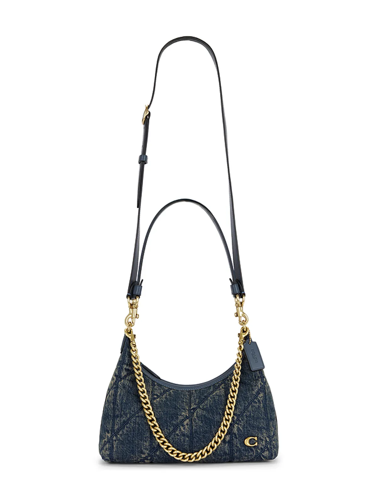 Coach SOFT QUILTED LOVED DENIM JULIET 25インチショルダーバッグ - 画像1