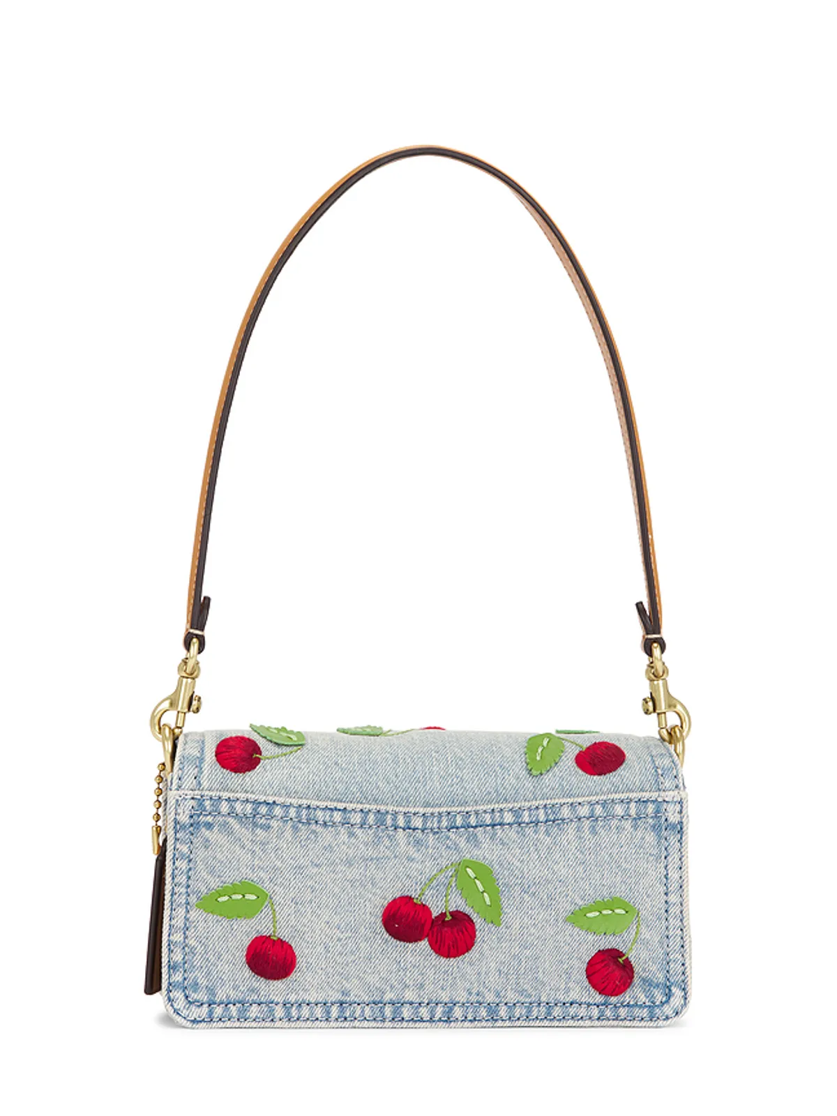 Coach EMBROIDERED DENIM TABBY 約51CM ショルダーバッグ - 画像2