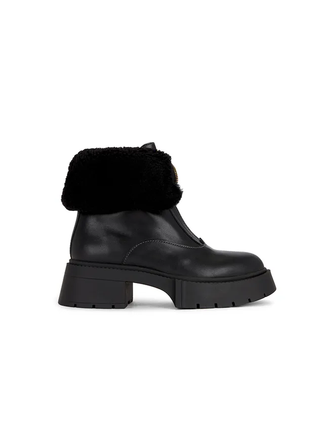 Coach Coach LEAH PLATFORM SHEARLING ZIP ブーティーの商品画像