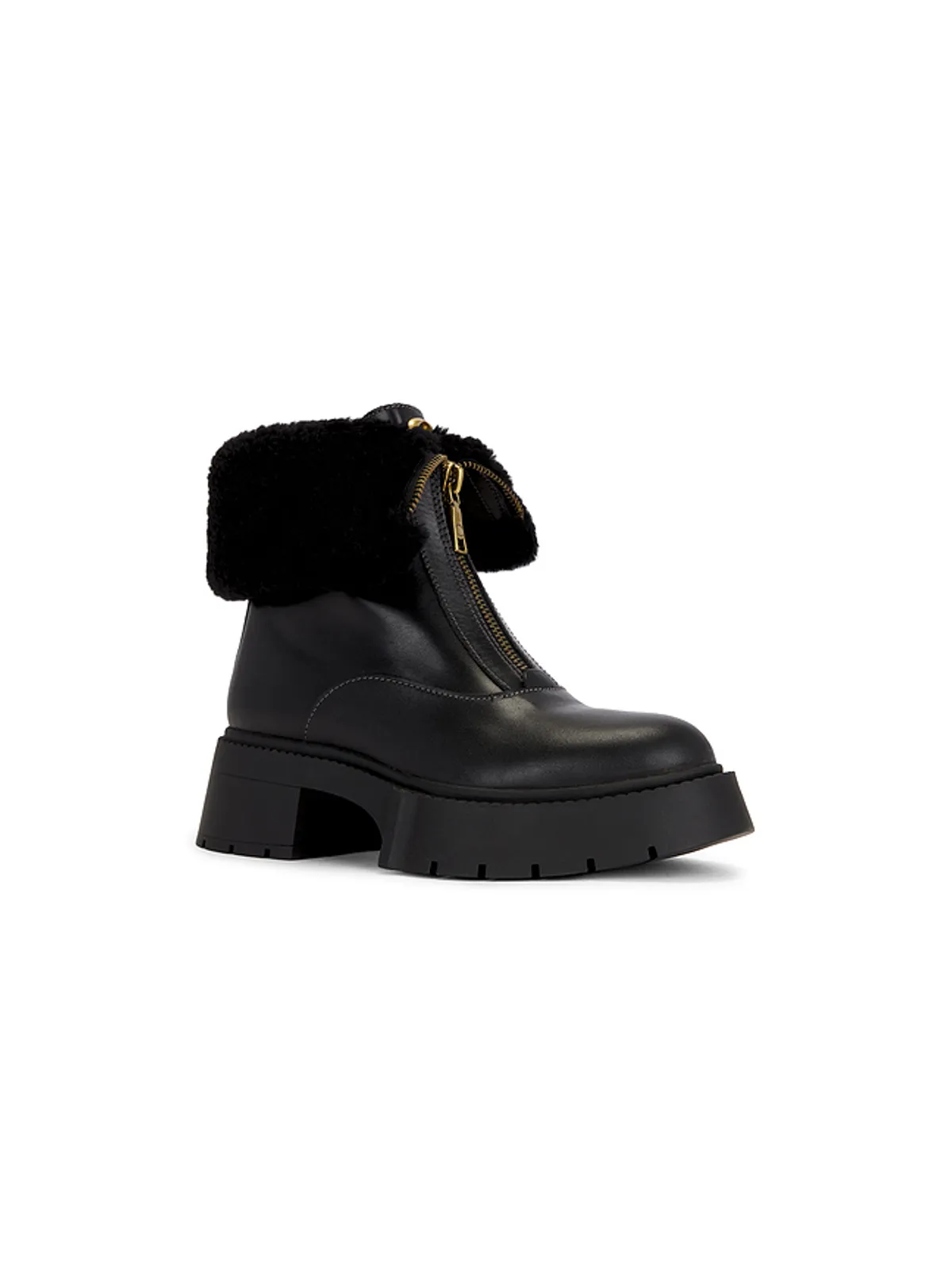 Coach LEAH PLATFORM SHEARLING ZIP ブーティー - 画像2