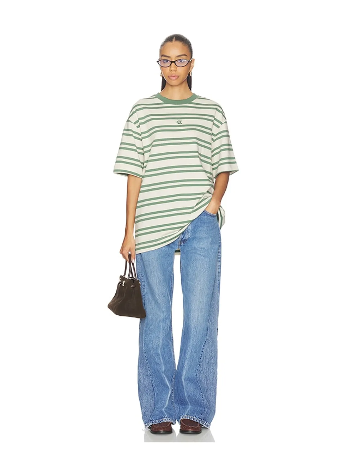 Calvin Klein Tシャツ - Cream,Green. - 画像4