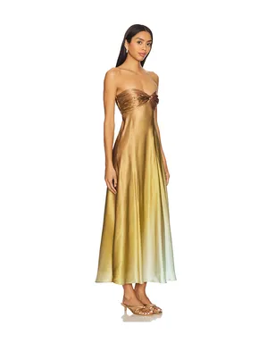 CAMI NYC DRESS マキシドレス - Brown,Mustard. - サムネイル2
