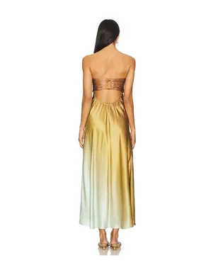 CAMI NYC DRESS マキシドレス - Brown,Mustard. - サムネイル3