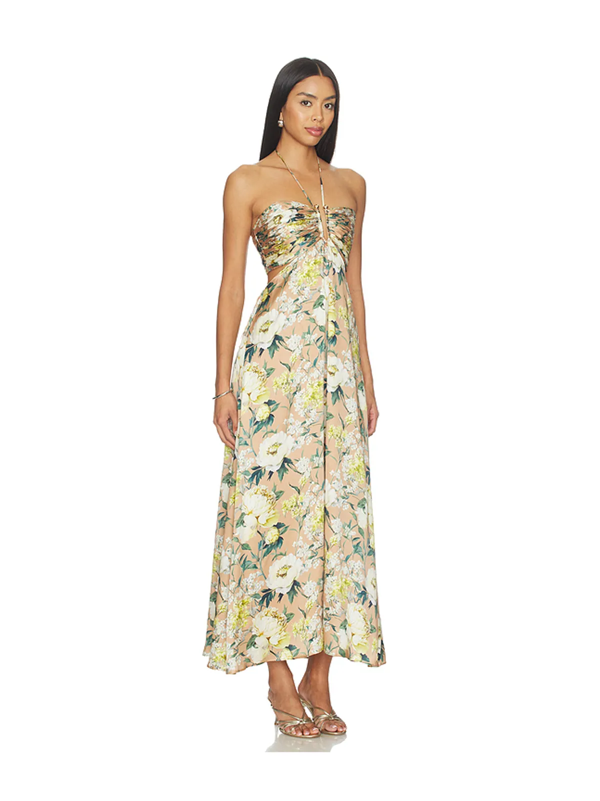 CAMI NYC CALLIOPE ドレス - Tan,White. - 画像2