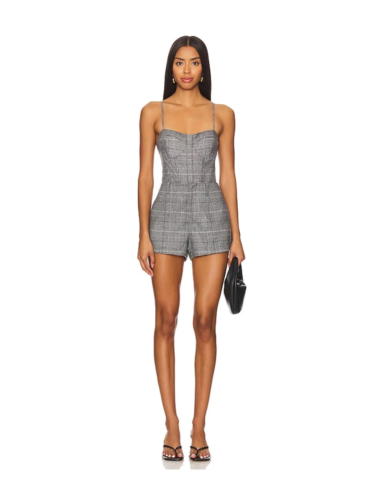CAMI NYC MONET ボディスーツ - Black,White. - 画像5