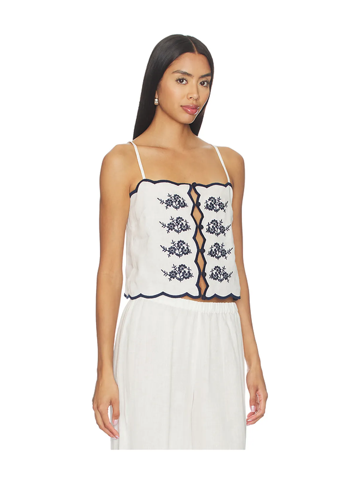 CAMI NYC NAZARE トップ - White,Navy. - 画像2