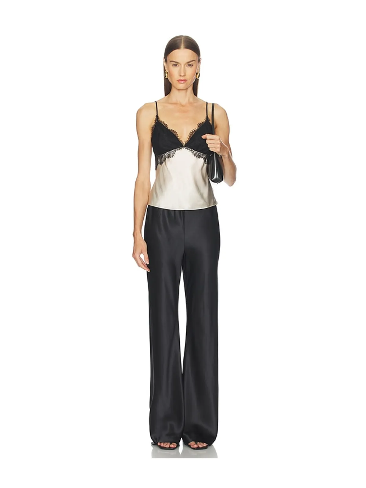 CAMI NYC HILDA スリーブレストップス - Neutral,Black. - 画像4