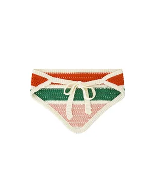 Callahan PERLA かぎ針編みのヘッドスカーフ - Red,Green. - サムネイル3