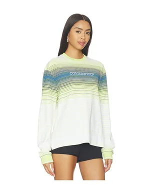 Casablanca STRIPED トップ - White,Green. - サムネイル3