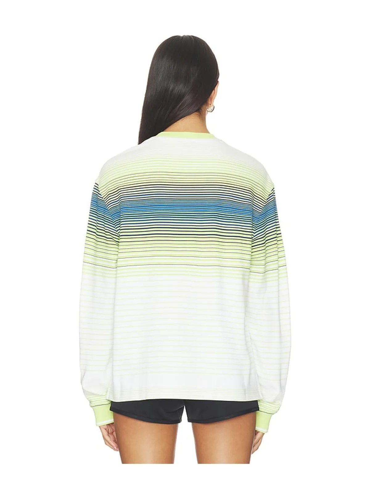 Casablanca STRIPED トップ - White,Green. - 画像4