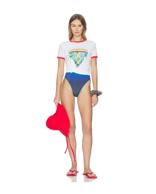Casablanca INNOCENCE TRIANGLE LONGLINE Tシャツ - サムネイル4