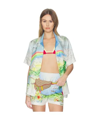 Casablanca ALOHA シャツ - Baby Blue,Green. - サムネイル2