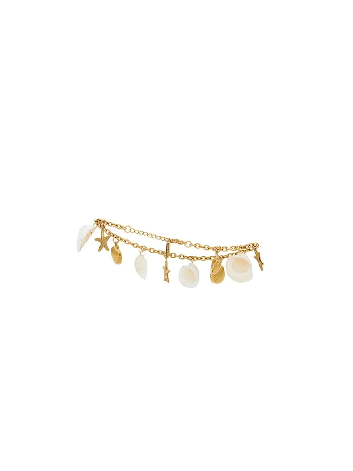 Casa Clara EVA BEACH チャームブレスレット - Metallic Gold,White. - 画像3