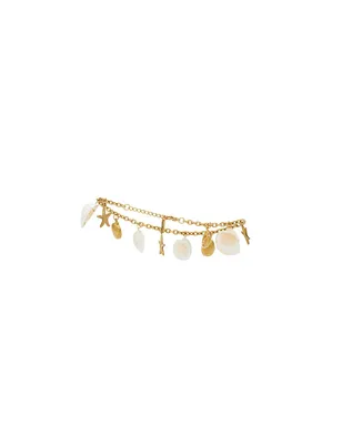 Casa Clara EVA BEACH チャームブレスレット - Metallic Gold,White. - サムネイル3