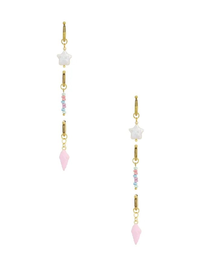 Casa Clara Casa Clara SORBET ビキニチャーム - Metallic Gold,Pink.の商品画像