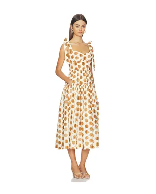 Cara Cara FAIZA ドレス - Cream,Brown. - サムネイル2