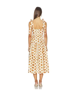 Cara Cara FAIZA ドレス - Cream,Brown. - サムネイル3