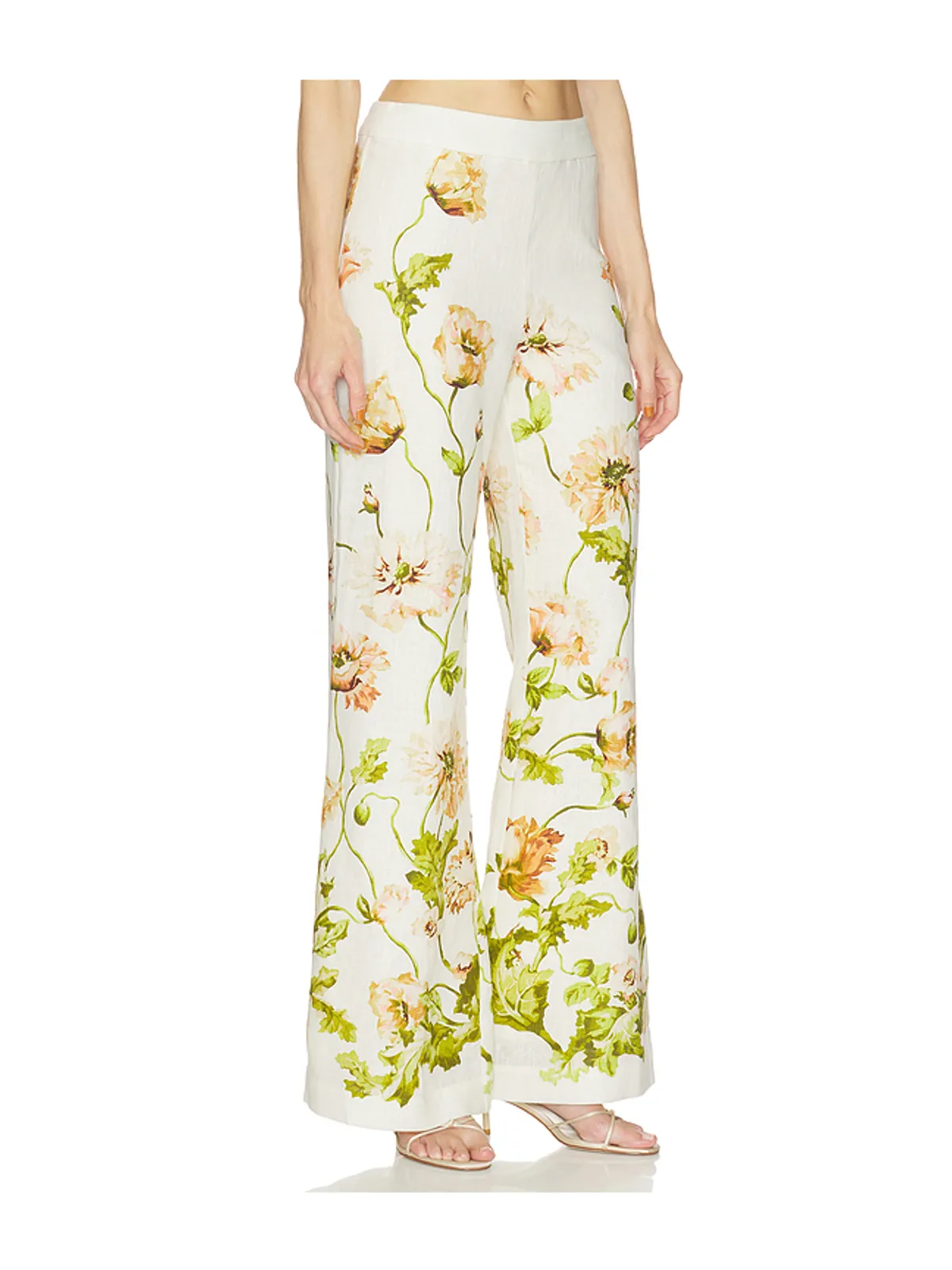 Cara Cara SUNFLOWER パンツ - Ivory,Green. - 画像2