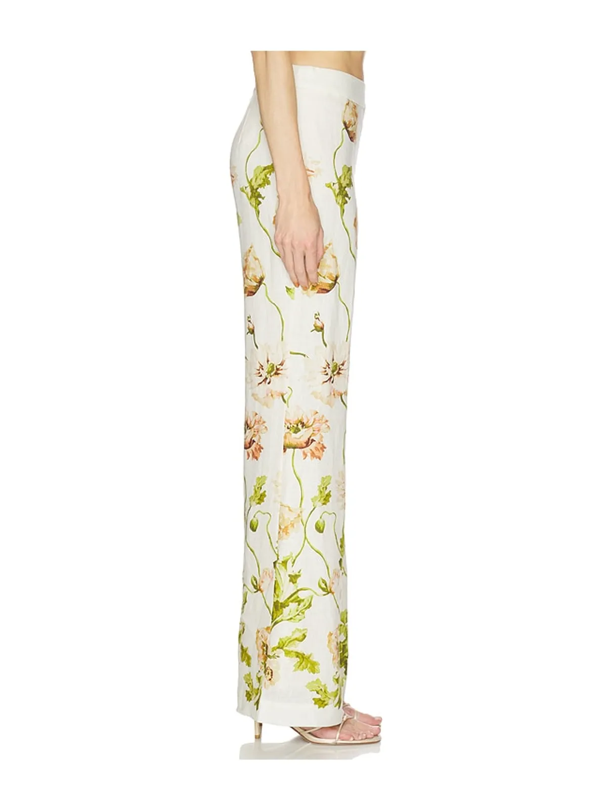 Cara Cara SUNFLOWER パンツ - Ivory,Green. - 画像3