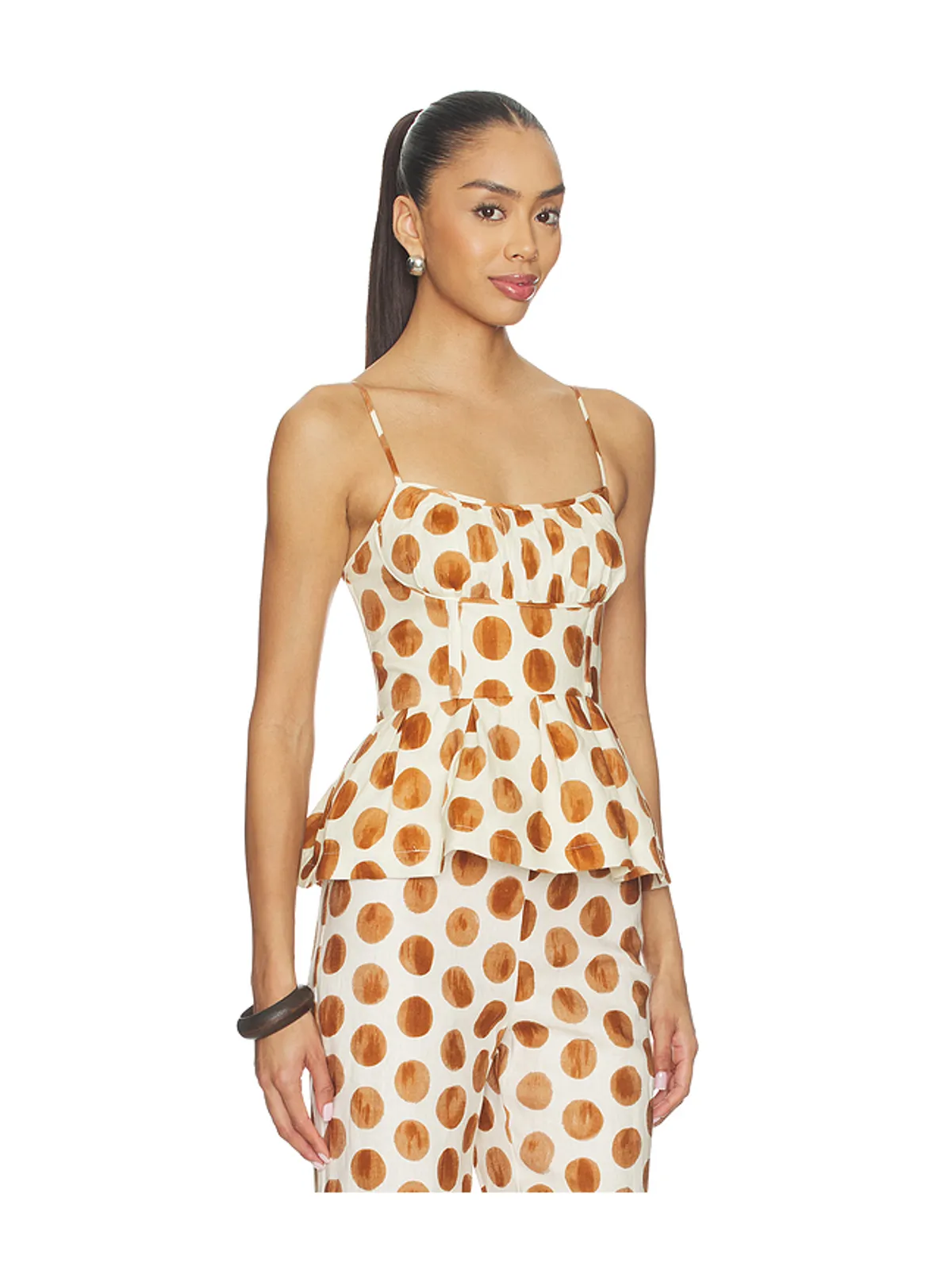 Cara Cara ALBA トップ - Cream,Cognac. - 画像2