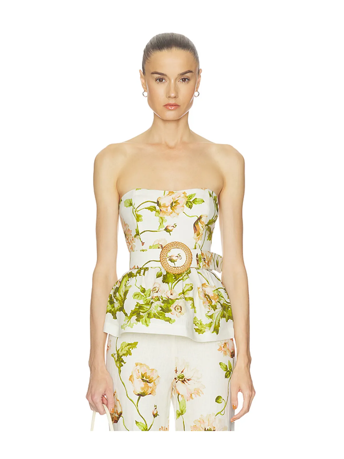 Cara Cara TILDA トップ - Ivory,Green. - 画像1