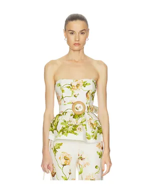 Cara Cara TILDA トップ - Ivory,Green. - サムネイル1