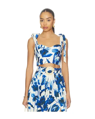 Cara Cara FAIZA トップ - Royal,White. - サムネイル1