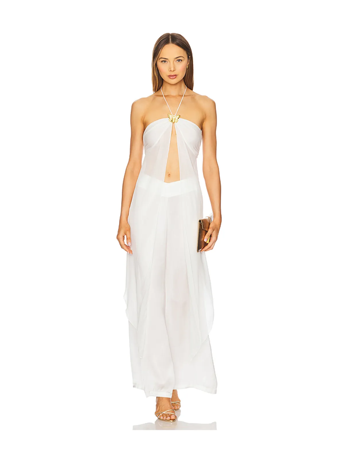 Cin Cin CORAL ORCHID DRAPE トップ - 画像1