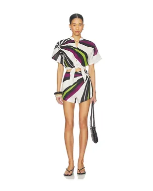 Cala de la Cruz BAHAMAS ショートパンツ - White, Purple. - サムネイル5