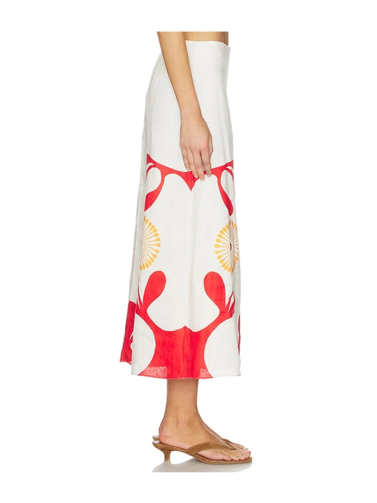 Cala de la Cruz FABIANA スカート - Red, White. - 画像3