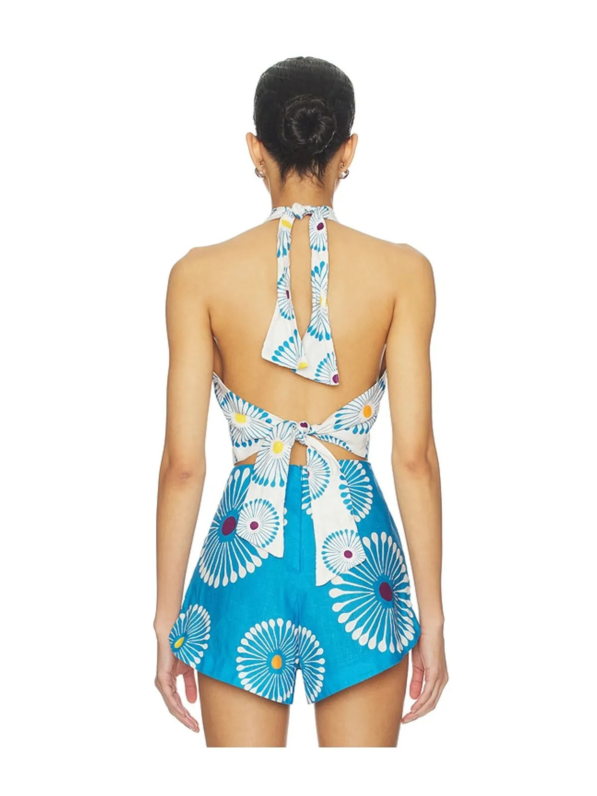 Cala de la Cruz IVY トップ - White, Blue. - 画像3
