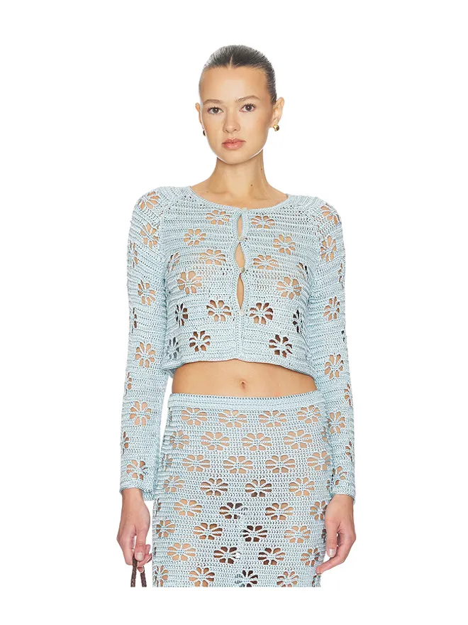 Calle Del Mar Calle Del Mar FLORAL CROCHET セーターの商品画像